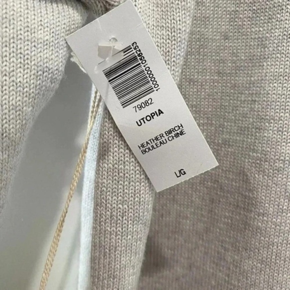 New Aritzia Wilfred Women's L Utopia Button Up Sweater Dress Heather Merino Wool - Picture 10 of 11